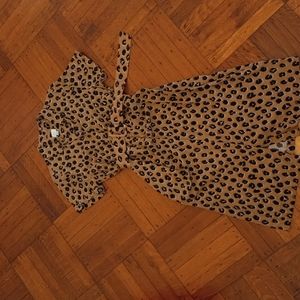 A New Day leopard print shirt dress